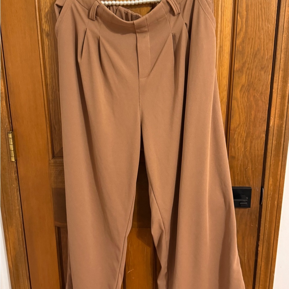 HALARA Wide Leg Tan Women's Pants